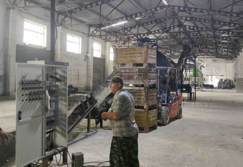 automatic blend NPK fertilizer production plant working